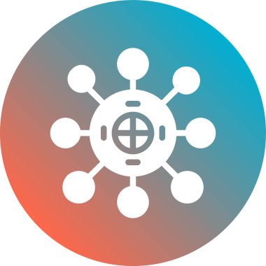 Virüs ikonu vektör illüstrasyonu