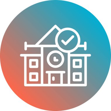 ev düz vektör simgesi