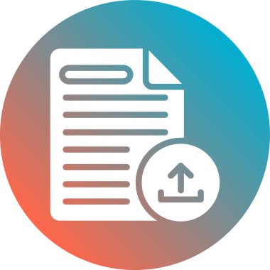 kağıt belge simgesi, vektör illüstrasyonu