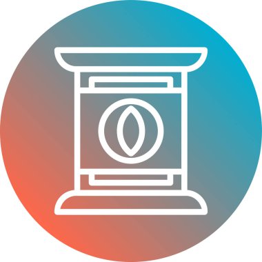 Bir fener simgesinin vektör illüstrasyonu