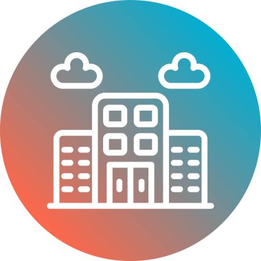 Bulut. Web simgesi vektör illüstrasyonu