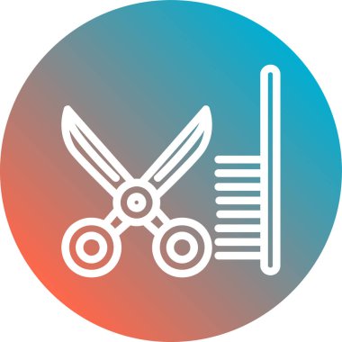 vektör illüstrasyonu, makas simgesi