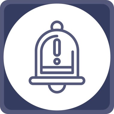 Zil. Web simgesi basit illüstrasyon