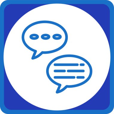 konuşma baloncuğu simgesi izole edildi