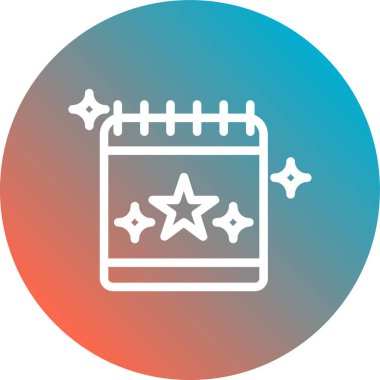 yıldız simgesi vektör illüstrasyonu