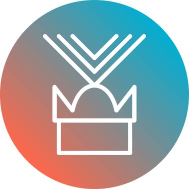 Bir şapka simgesinin vektör illüstrasyonu