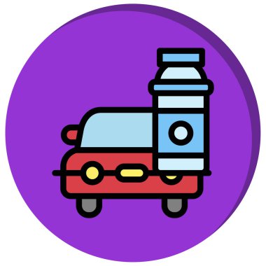 Bir kamyonun vektör çizimi