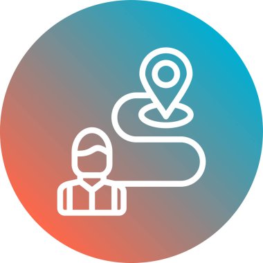 Vektör konumu simge illüstrasyonu