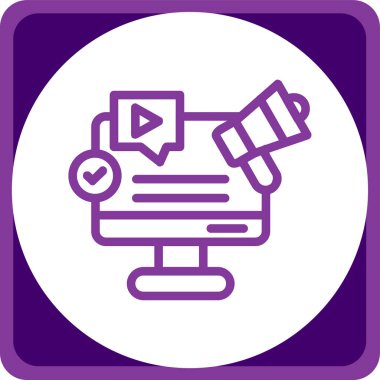 seo modern simgesinin vektör illüstrasyonu