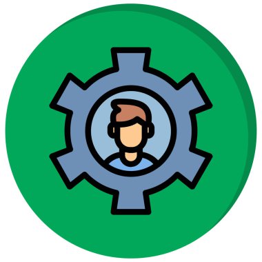 Teçhizat Web simgesi basit illüstrasyon