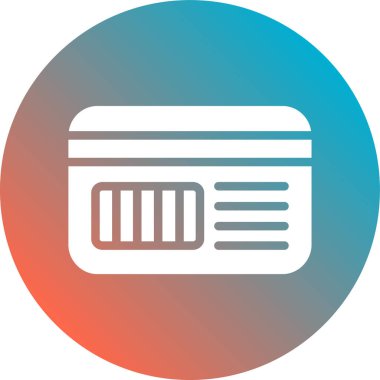 Kredi kartı simgesi, vektör illüstrasyonu