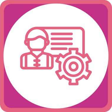 iş vektörü simgesi modern illüstrasyon