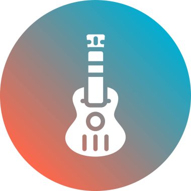 gitar simgesi vektör illüstrasyonu