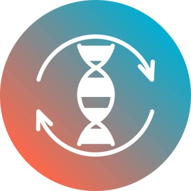 DNA simgesi. vektör illüstrasyonu