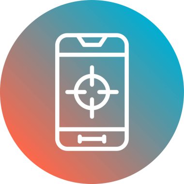 Mobil kutsal kişilerin resmi, vektör çizim