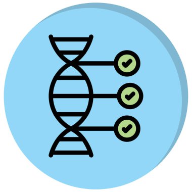 Moda biçimi izole edilmiş arkaplanda DNA simgesi