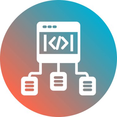 Modern bilgisayar simgesinin vektör illüstrasyonu