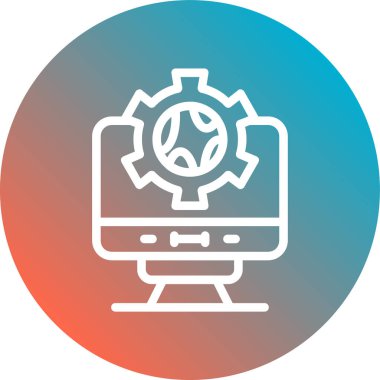 Modern simgenin vektör illüstrasyonu