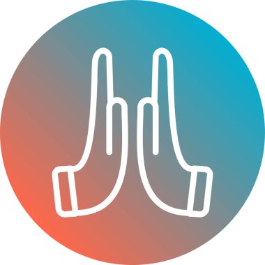 Eller. Web simgesi basit illüstrasyon