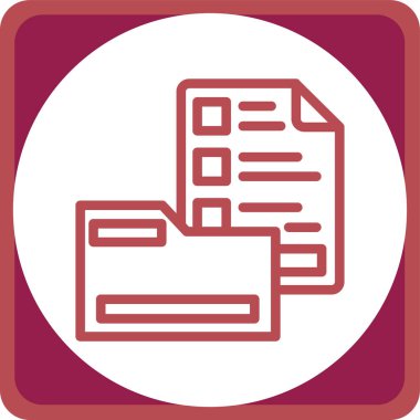 Dosya biçim simgesinin vektör illüstrasyonu