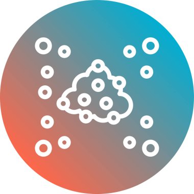 Bulut. Web simgesi basit illüstrasyon