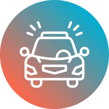 araba simgesi vektör illüstrasyonu