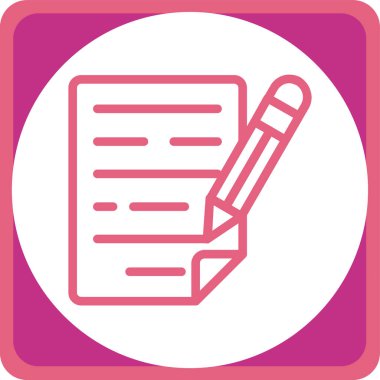 Belge simgesinin vektör illüstrasyonu