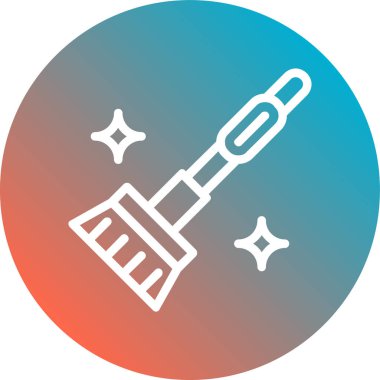 Fırça simgesi vektör illüstrasyonu