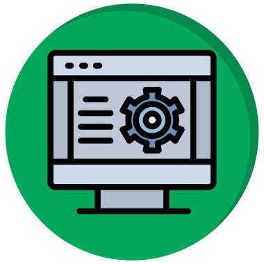 bilgisayar simgesi, vektör illüstrasyonu