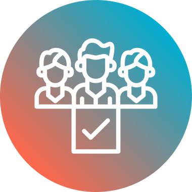 İnsan simgesinin vektör illüstrasyonu