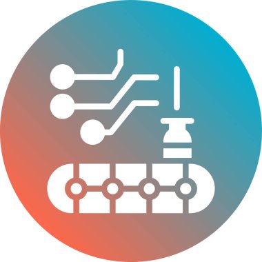 Bir tren simgesinin vektör illüstrasyonu