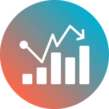 İş ve finans grafiğinin vektör çizimi
