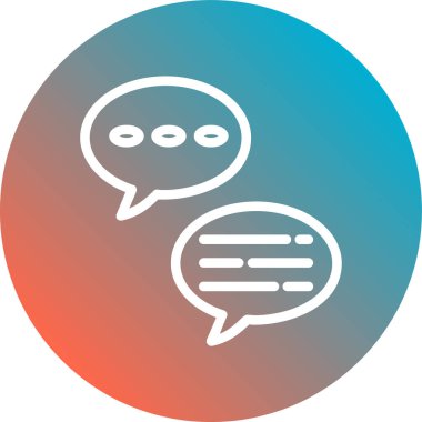 konuşma simgesi vektör illüstrasyonu