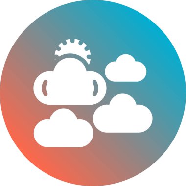 Bulut. Web simgesi basit tasarım