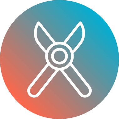 makas simgesinin vektör illüstrasyonu