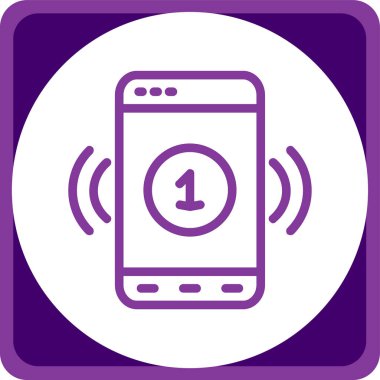 cep telefonu simgesi. vektör illüstrasyonu