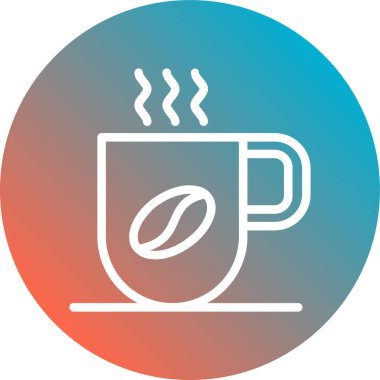 Çay. Web simgesi vektör illüstrasyonu