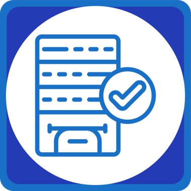 Kontrol listesi simgesi, web 'in illüstrasyon tasarımı