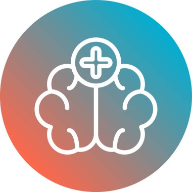 Bir çiçek simgesinin vektör illüstrasyonu