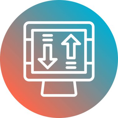 İndir. Web simgesi basit illüstrasyon