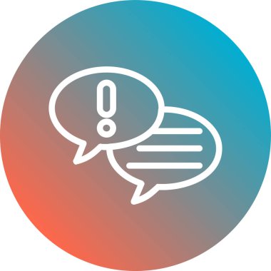 Sohbet simgesi vektör illüstrasyonu