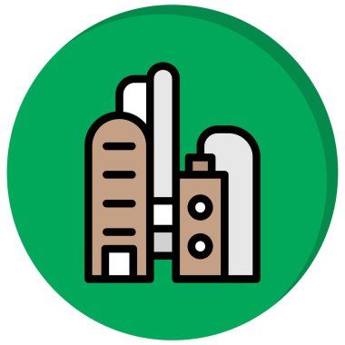 Bina. Web simgesi basit illüstrasyon