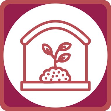 Çiftliğin modern tarım simgesinin vektör çizimi