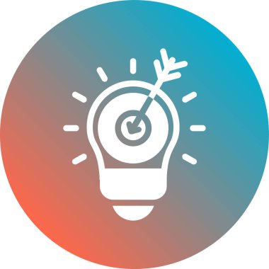 Ampul. Web simgesi basit illüstrasyon