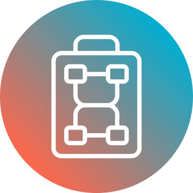 seo modern çizgi simgesinin vektör illüstrasyonu