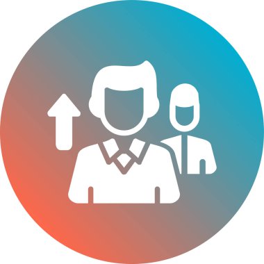 İş insanları simgesinin vektör illüstrasyonu