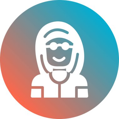 astronot düz ikon vektör çizimi