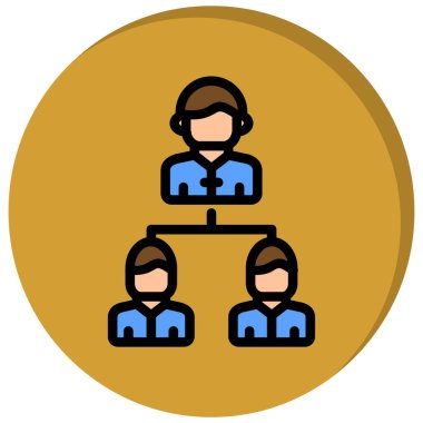 İş ikonu. vektör illüstrasyonu