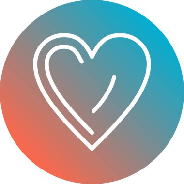 Benzersiz aşk vektörü simgesi