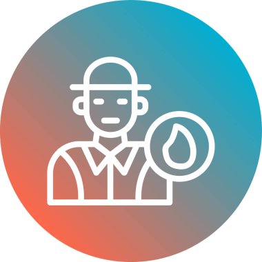 İnsan simgesinin vektör illüstrasyonu